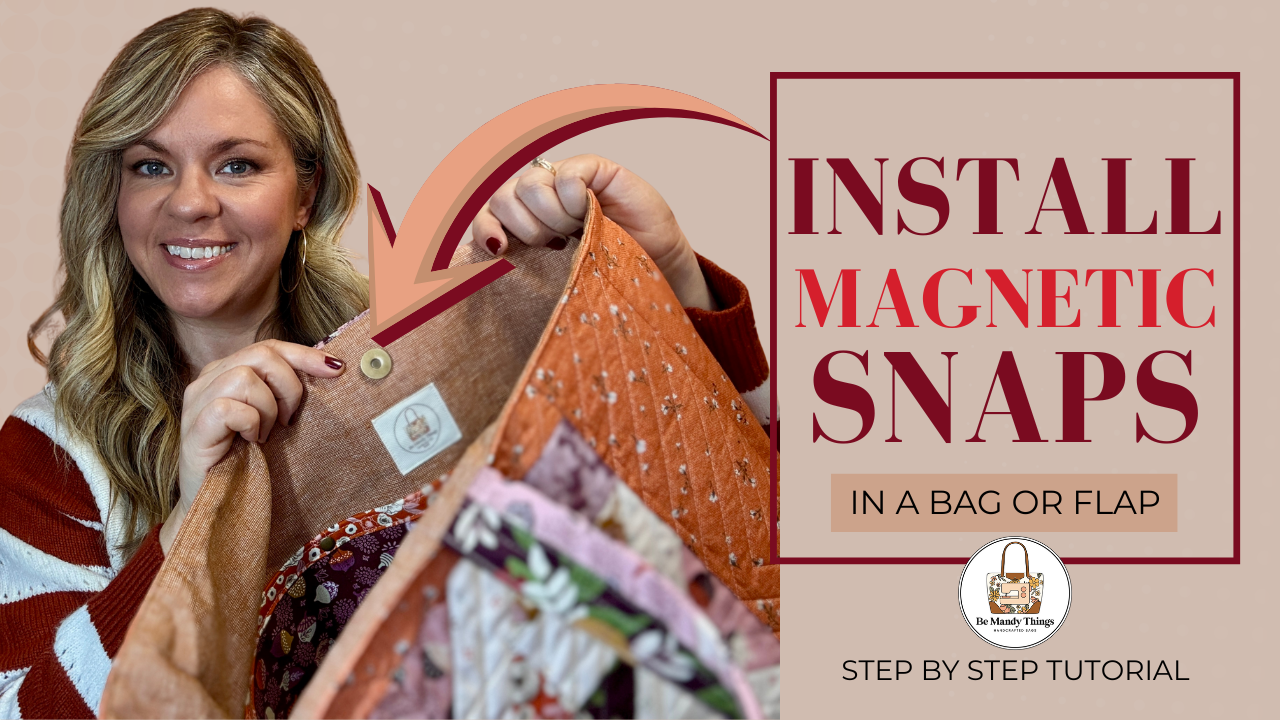 How to Install Magnetic Snaps in Bags (Step-by-Step Tutorial)