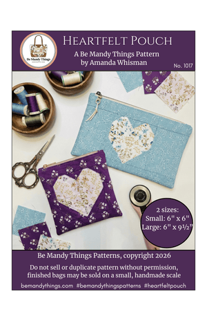 Heartfelt Pouch PDF Sewing Pattern