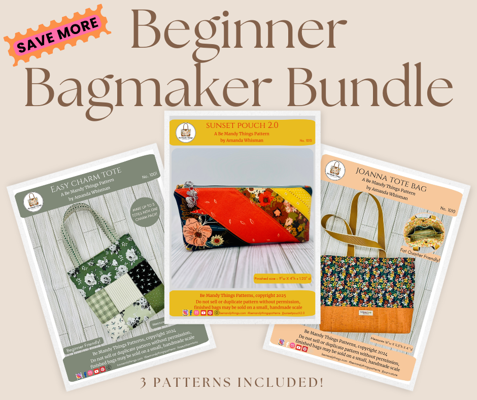 Beginner Bagmaker's Bestseller Bundle - 3 Popular Patterns
