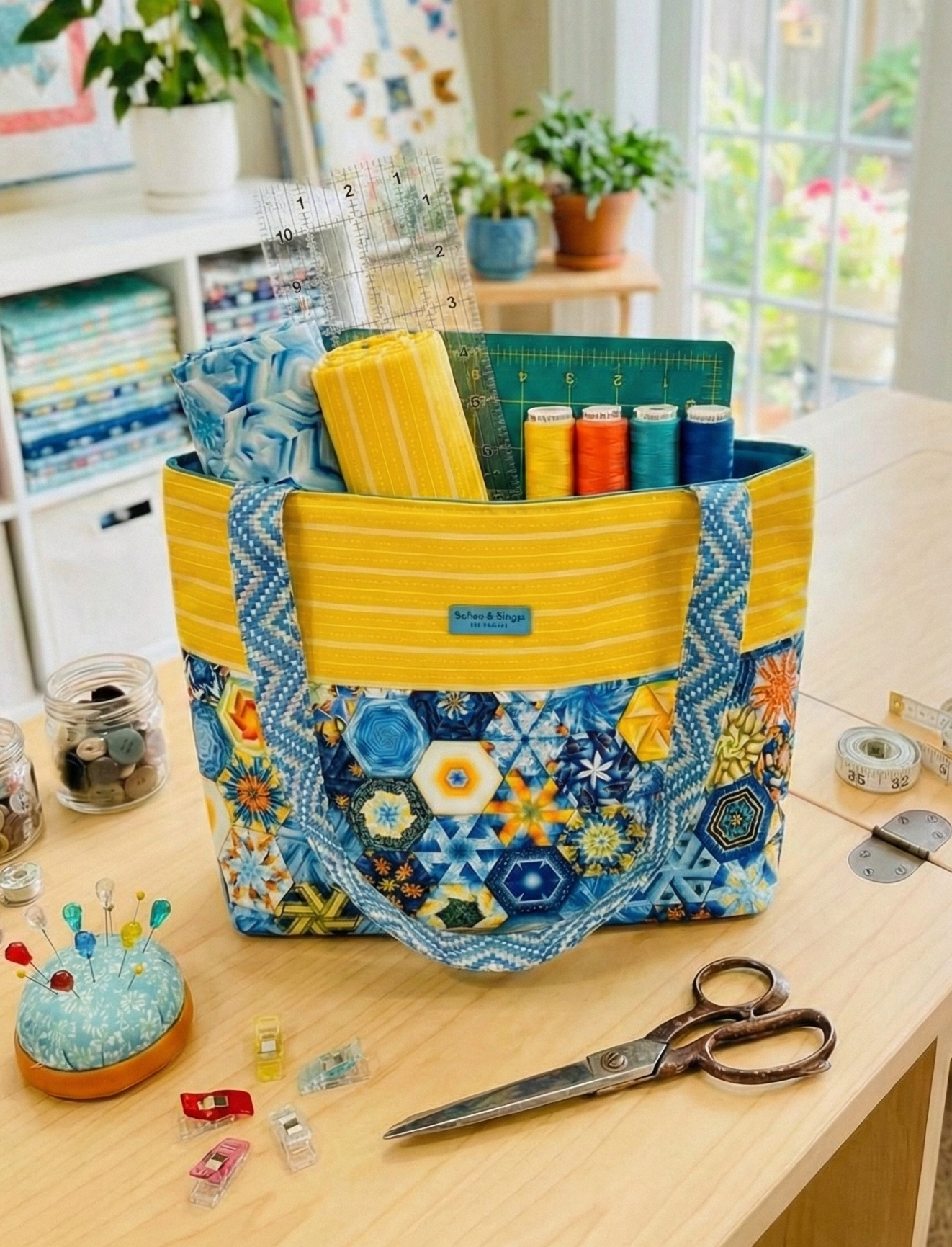 Kathy Tote Sewing Pattern – Beginner-Friendly PDF Tote Pattern