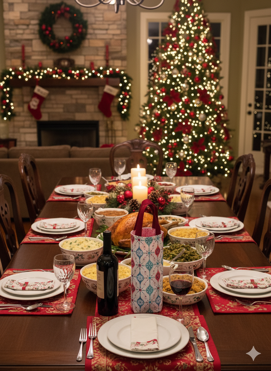 Grapeful Wine Bottle Tote PDF Pattern