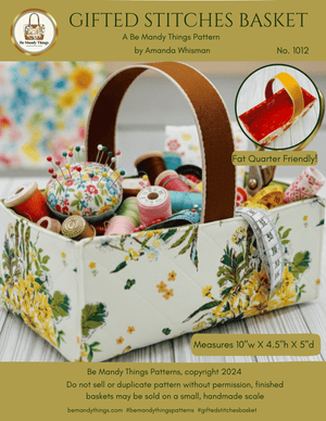 Gifted Stitches Basket Pattern - Fabric Basket PDF
