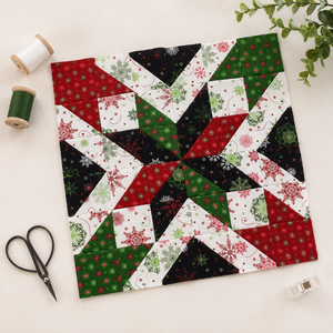 Shining Star Quilt Block - PDF Version