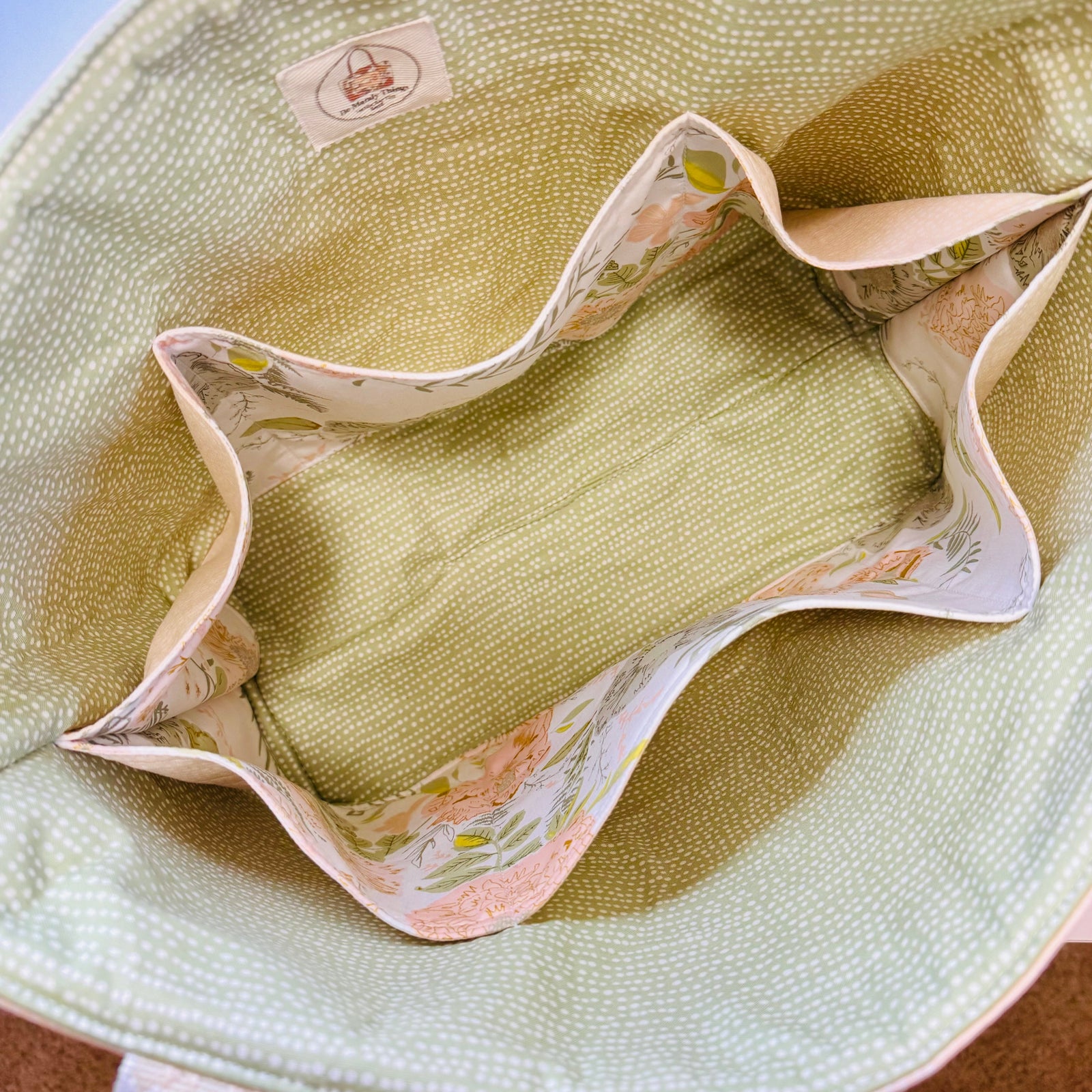 Blush Floral Tote Bag