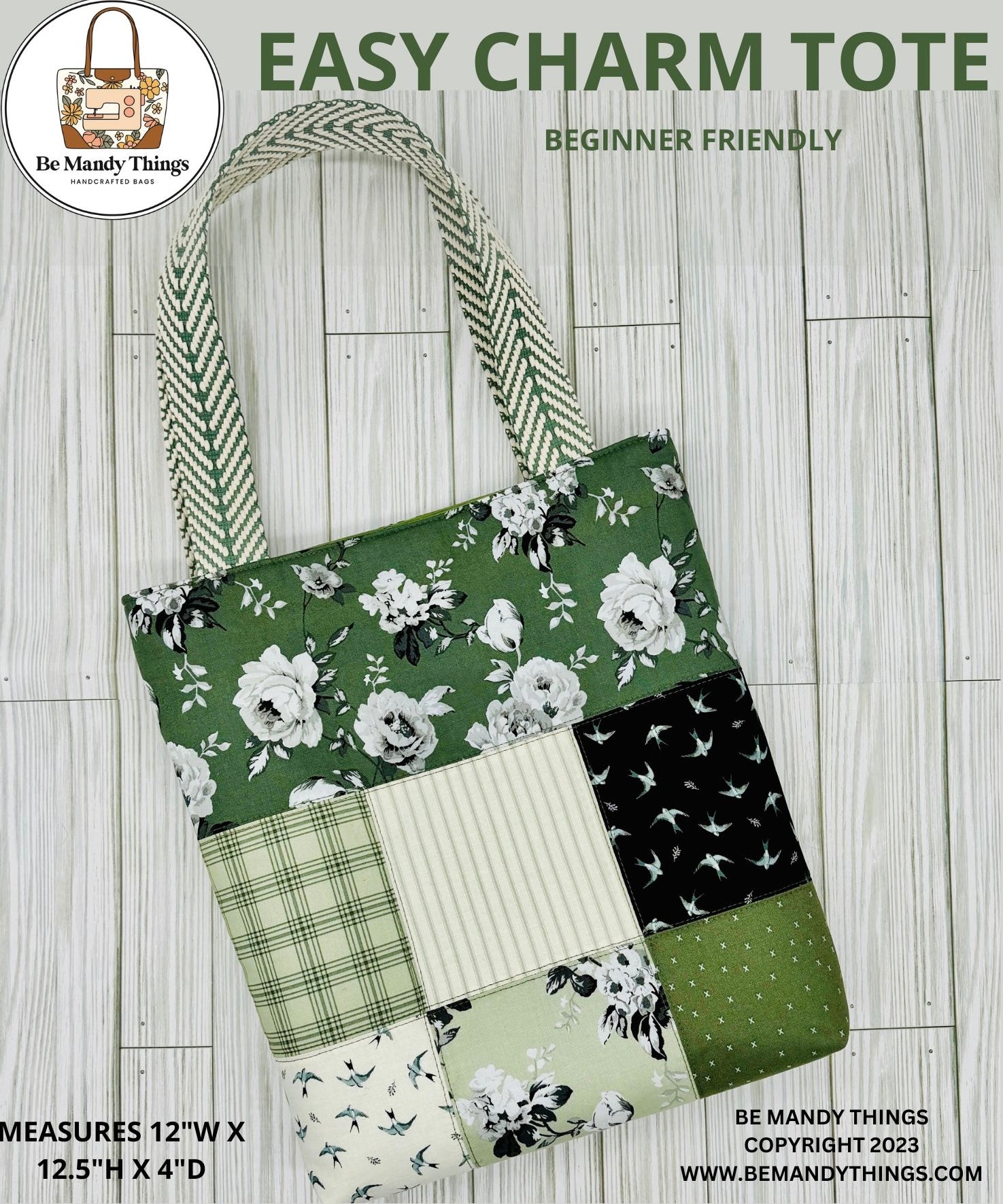 Easy Charm Tote Pattern