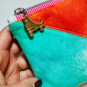 Neon Watercolor Zipper Pouch