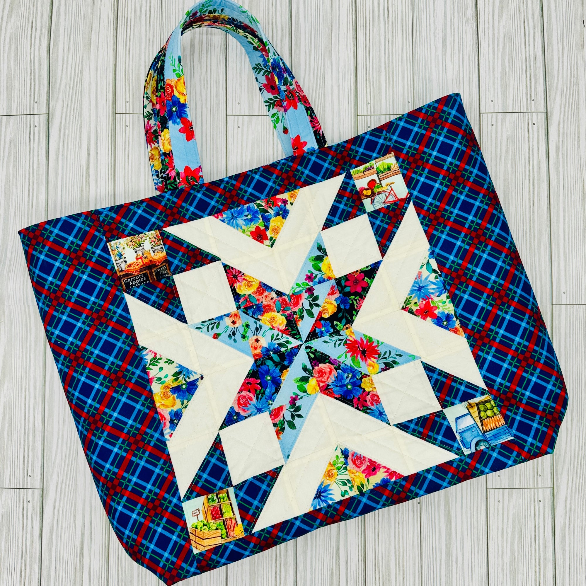 Farmer's Market Quilted Tote