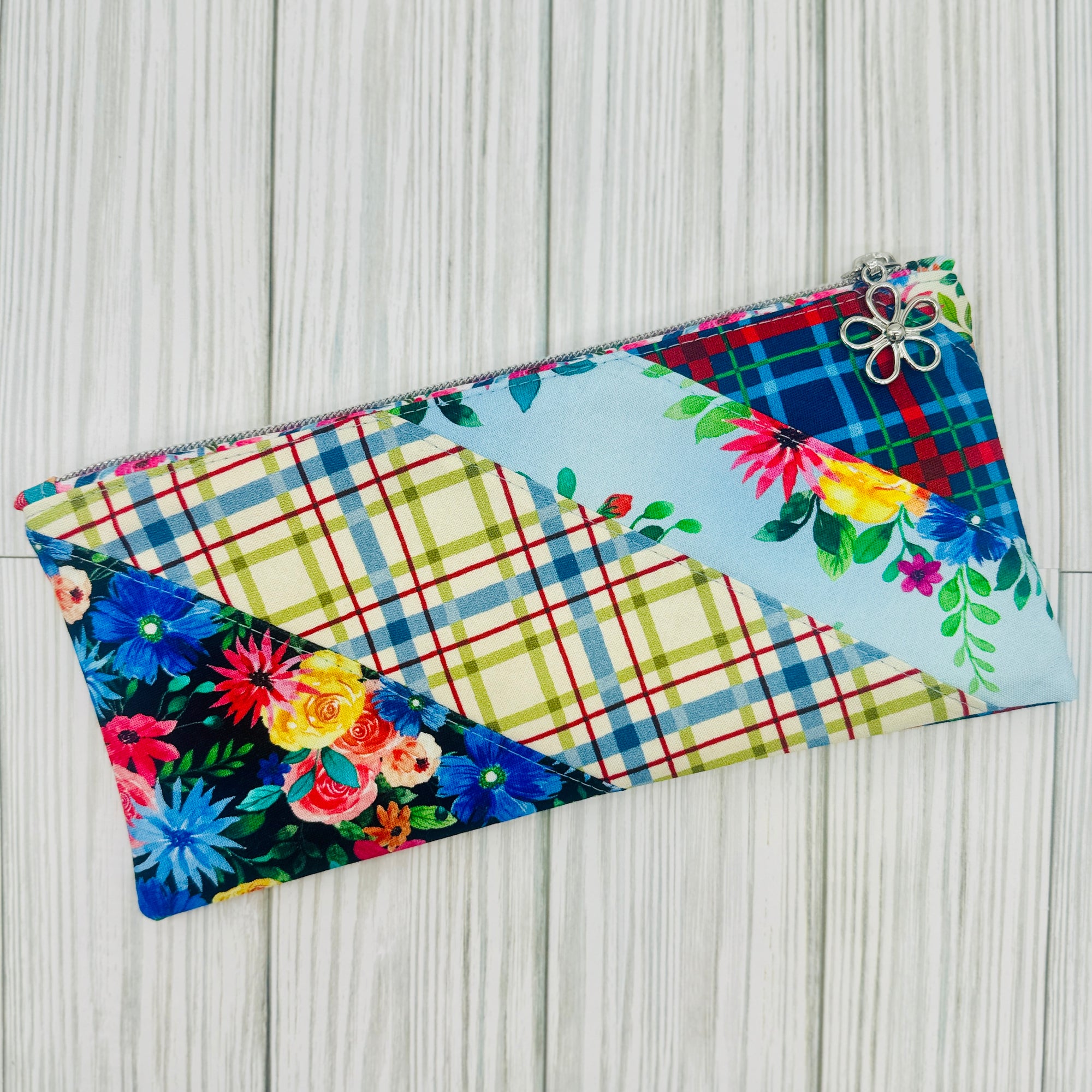 Farmer's Market Patchwork Zip Pouch