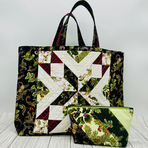 Winter Quilted Tote