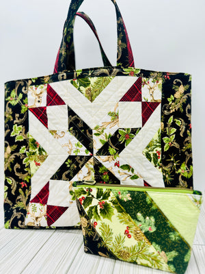 Winter Quilted Tote