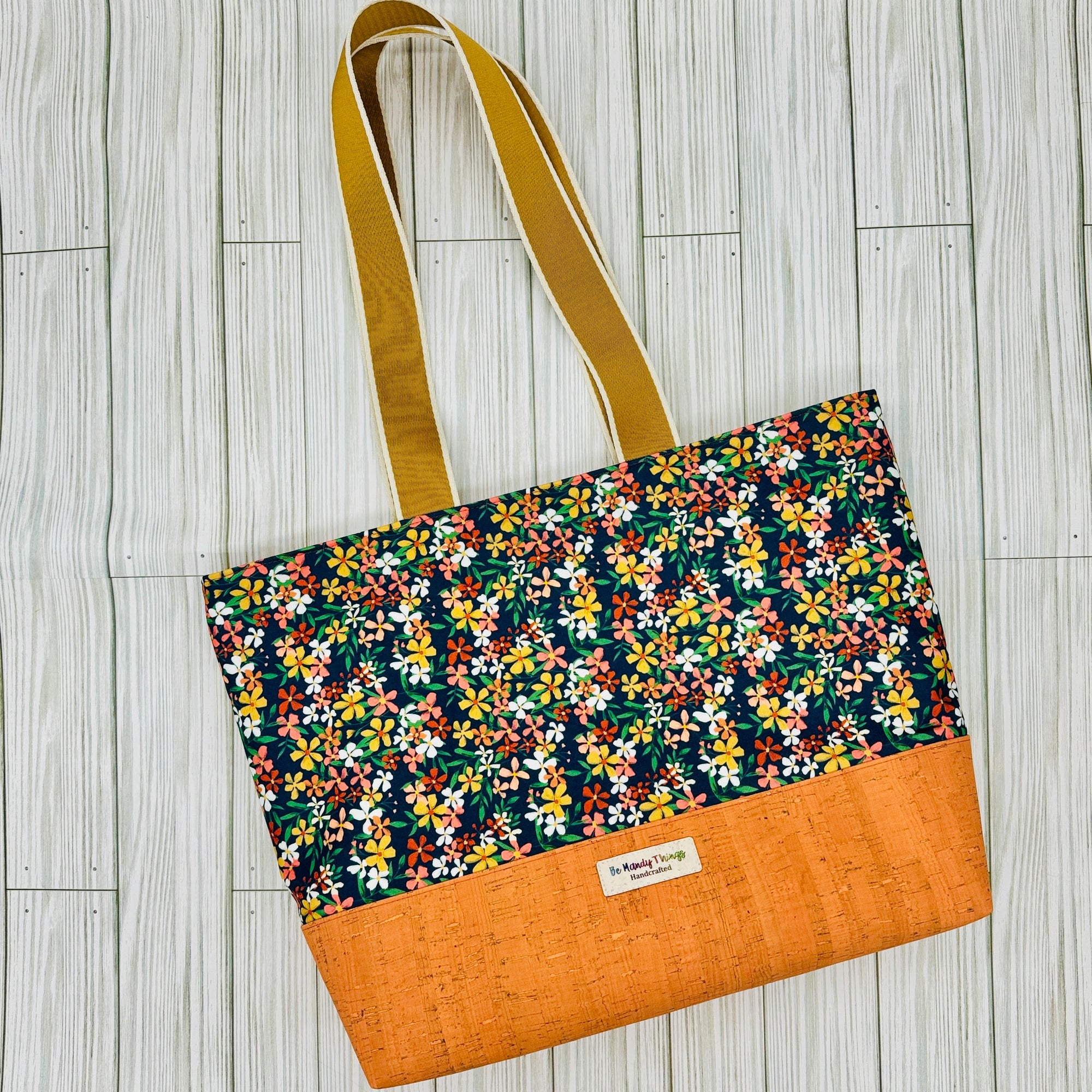 Blossoms & Cork Tote Bag