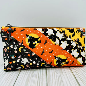 Halloween Patchwork Zipper Pouch