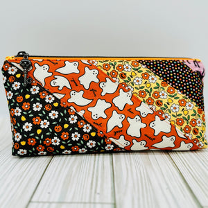 Halloween Patchwork Zipper Pouch