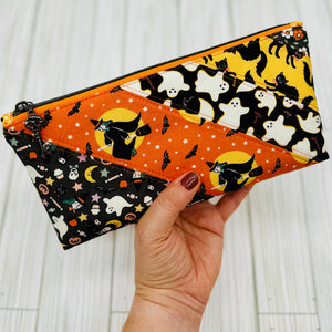 Halloween Patchwork Zipper Pouch