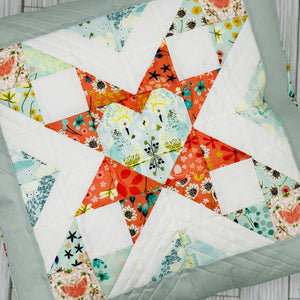 Shining Heart Quilted Pillow PDF Sewing Pattern