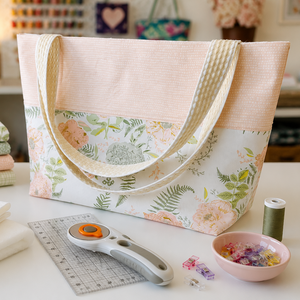 Blush Floral Tote Bag