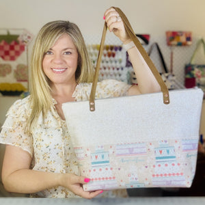 Mae Zipper Tote Bag Pattern + Video