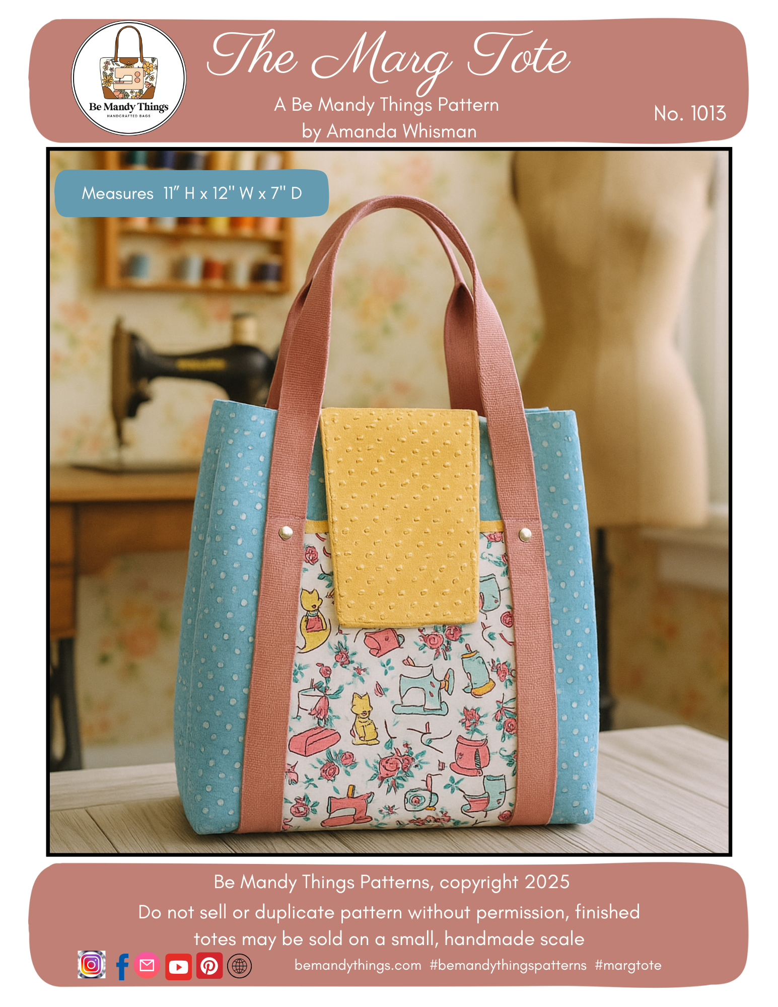 Marg Tote PDF Sewing Pattern