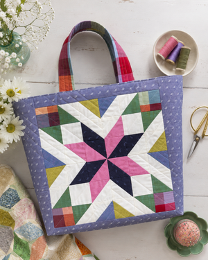 Starry Tote Bag Sewing Pattern - Quilted Tote PDF