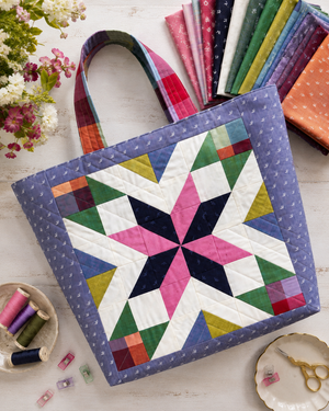 Starry Tote Bag Sewing Pattern - Quilted Tote PDF