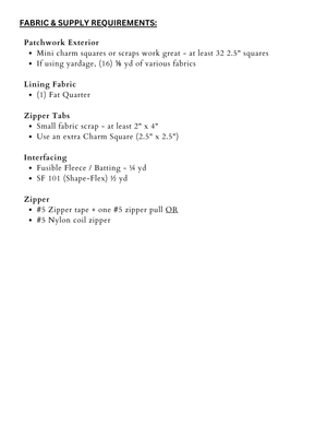 Frankie Pouch PDF Sewing Pattern