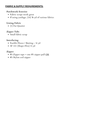 Frankie Zipper Pouch PDF Sewing Pattern