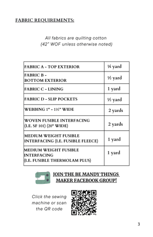 Kathy Tote PDF Sewing Pattern