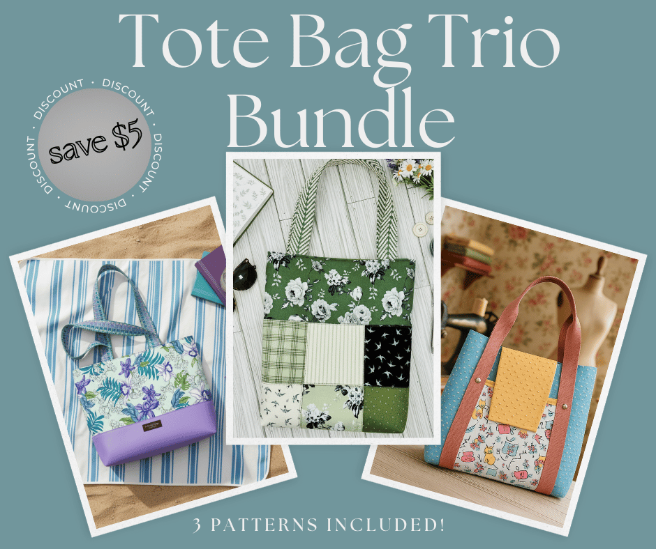 Tote Bag Trio Bundle - 3 Essential Tote Patterns