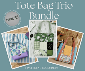 Tote Bag Trio Bundle - 3 Essential Tote Patterns