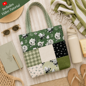 Easy Charm Tote Pattern - Beginner-Friendly PDF with Video