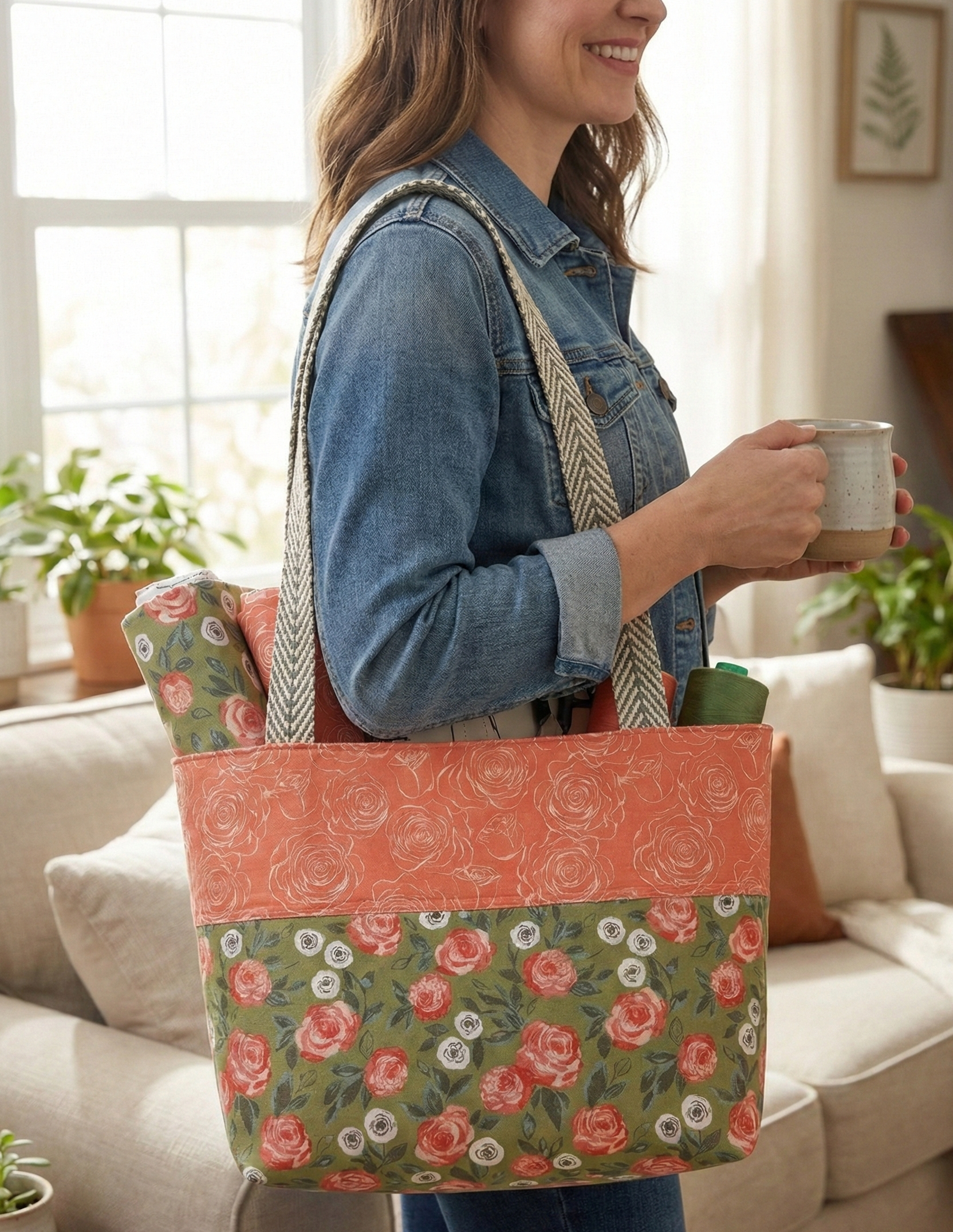 Kathy Tote Sewing Pattern – Beginner-Friendly PDF Tote Pattern