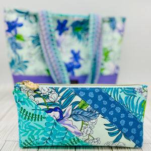 BeMandyThings Botanical Tote and Pouch Set featuring vibrant floral patterns and spacious design