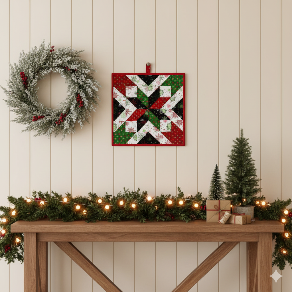 Shining Star Quilt Block - PDF Version