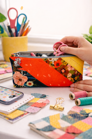 Sunset Zipper Pouch PDF Sewing Pattern