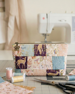 Woodland Patchwork Zipper Pouch