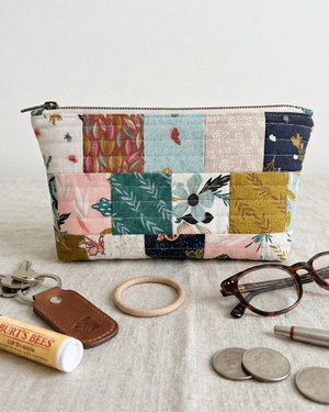 Patchwork Zipper Pouch
